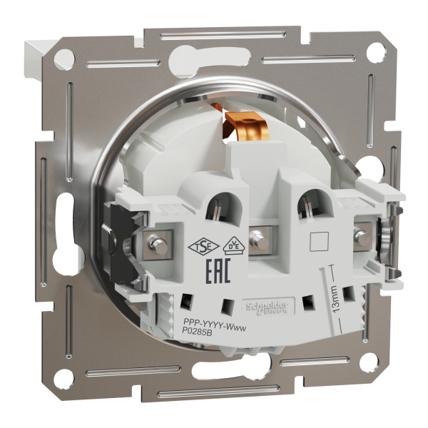 Schneider Asfora - Schutzkontakt Steckdose mit Deckel